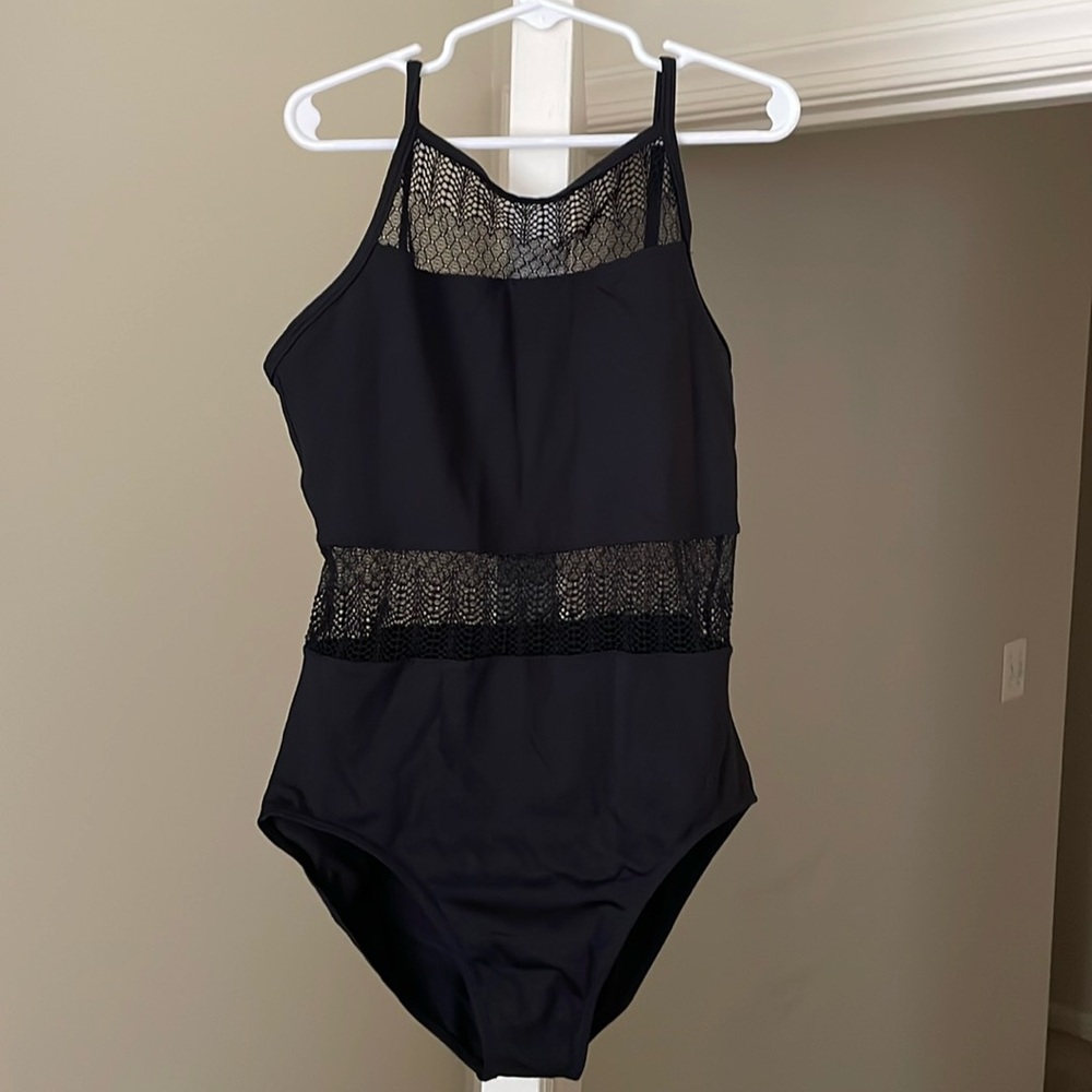 So Danca  Adult (s/m) Camisole Leotard Mid-back with lace accents